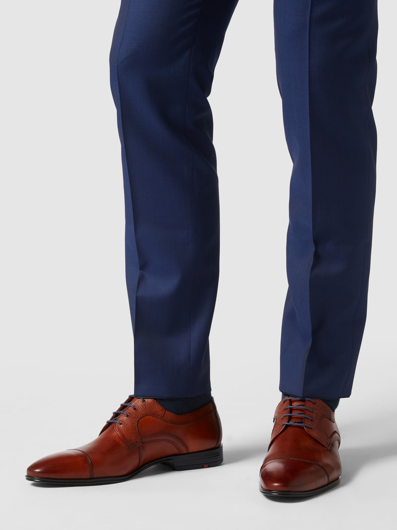 Derby aus Leder Modell 'Orwin' in cognac