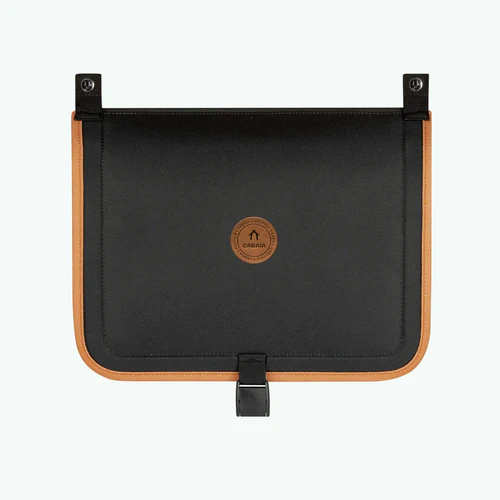 Flap-Top Discover Medium Cologne Black Satchel