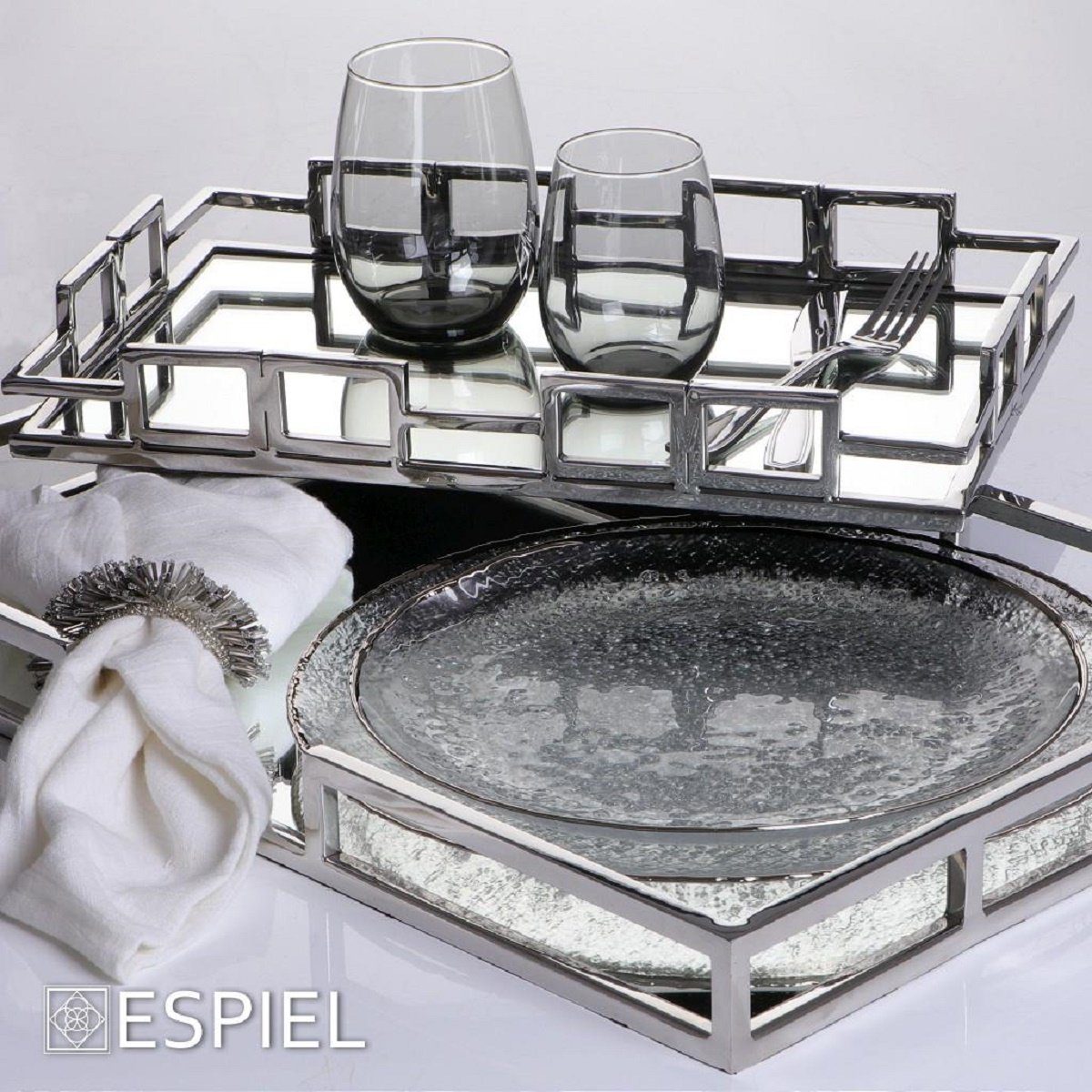 Pasabahce Gläser-Set 6er-Set Wasserglas Bernstein Grau Glas Wassergläser 570 ml
