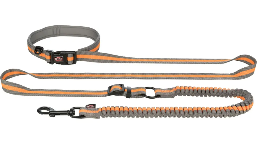 Trixie Joggingleine grau grün 1,33 - 1,80 m / 20 mm Hunde Zubehör