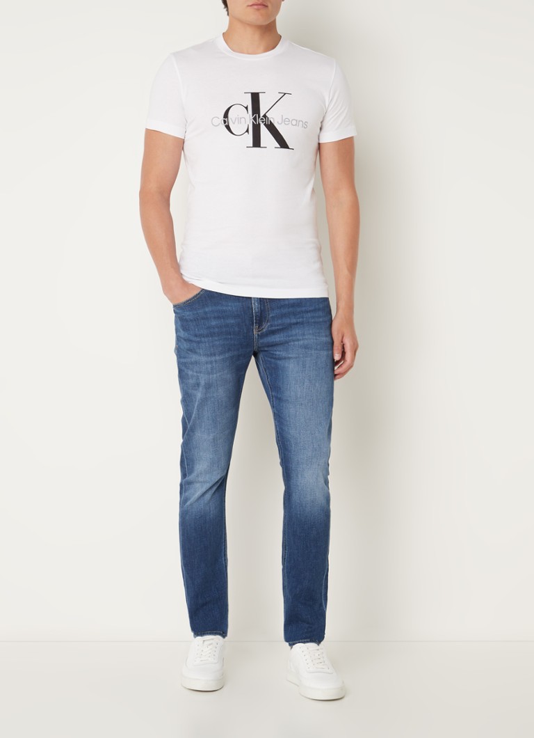 Jeansy Calvin Klein skinny z kieszeniami bocznymi