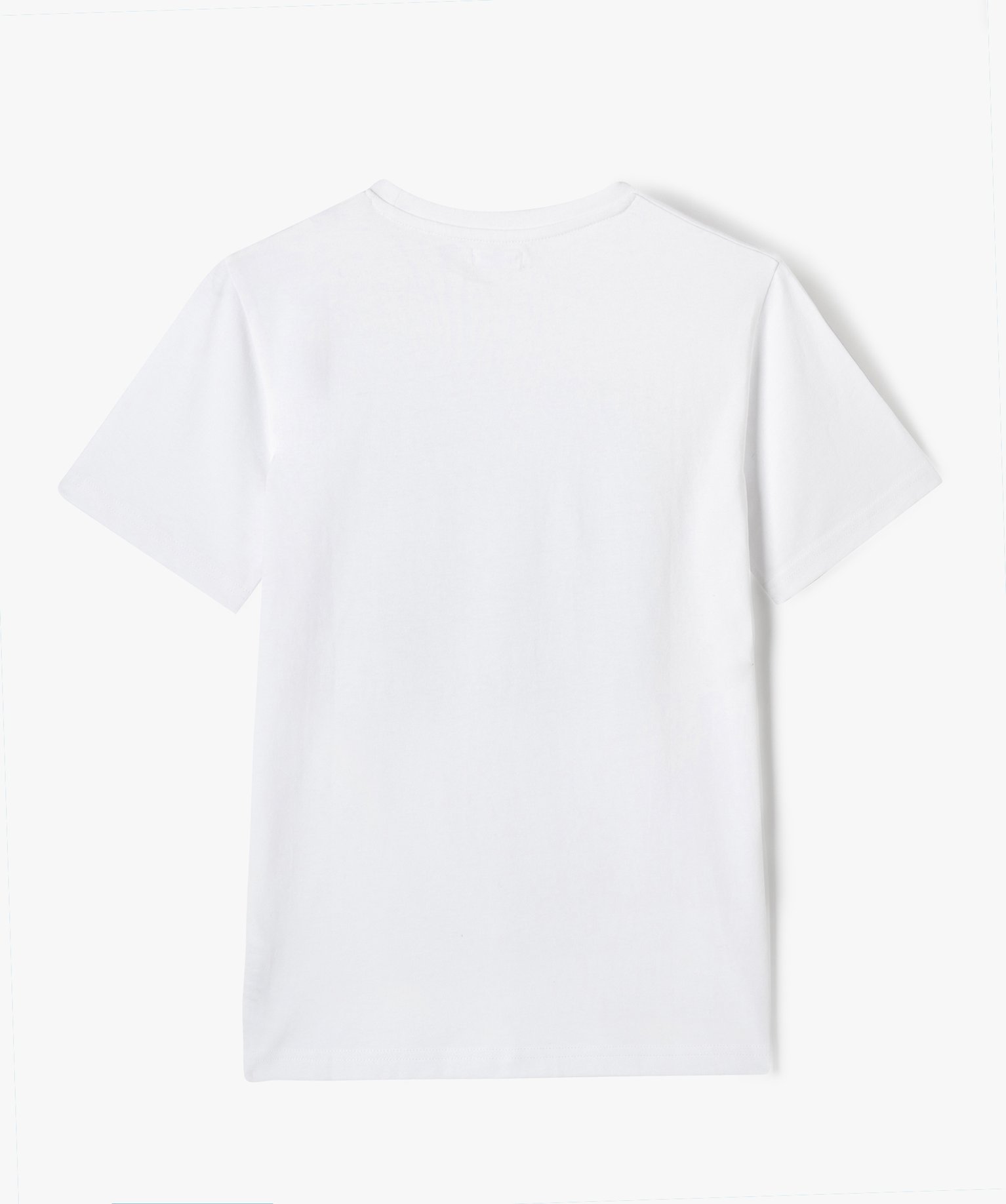 Tee-shirt à manches courtes avec inscriptions US Garçon blanc | GEMO