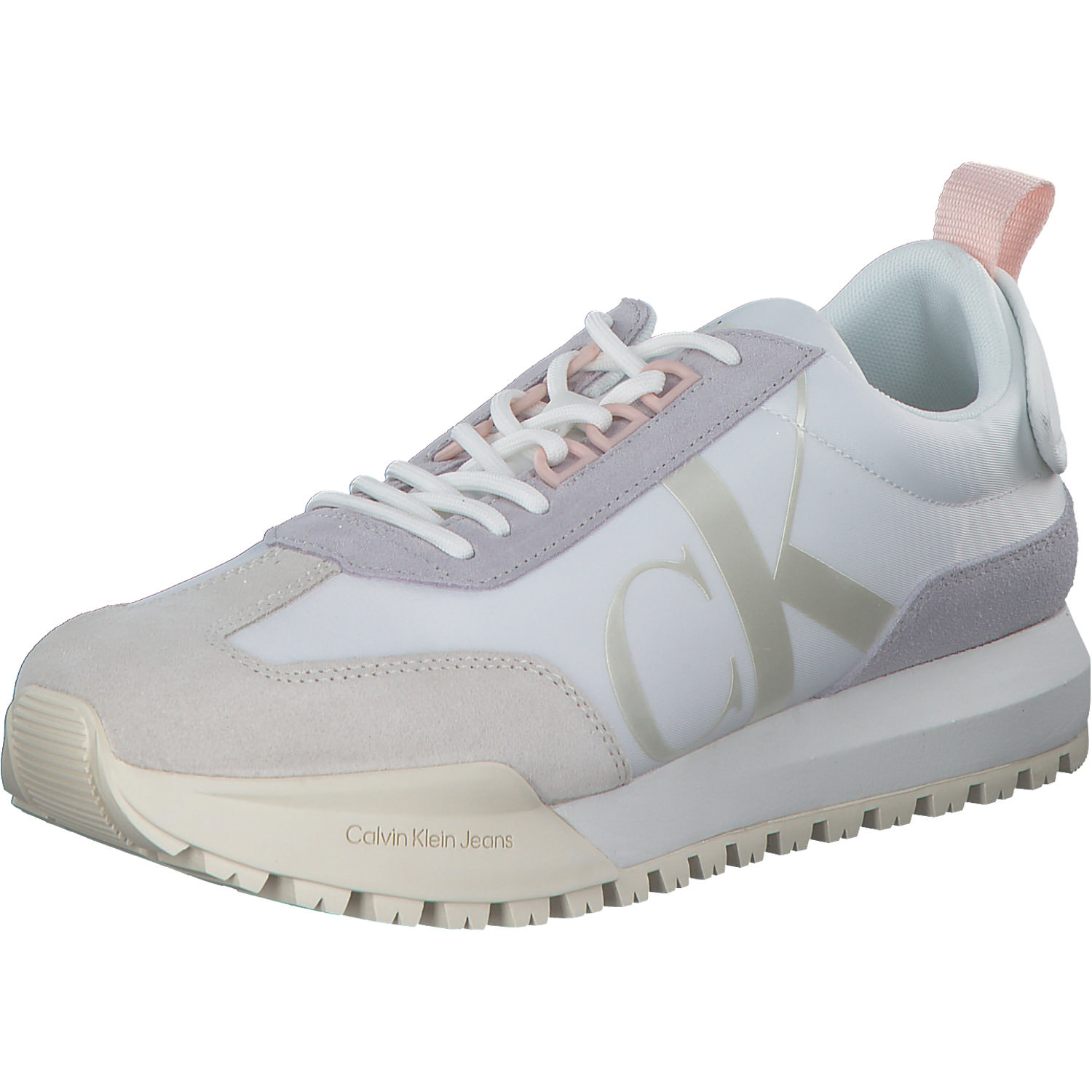 Calvin Klein YW0YW01100, Schnürschuhe, Damen, white/creamy