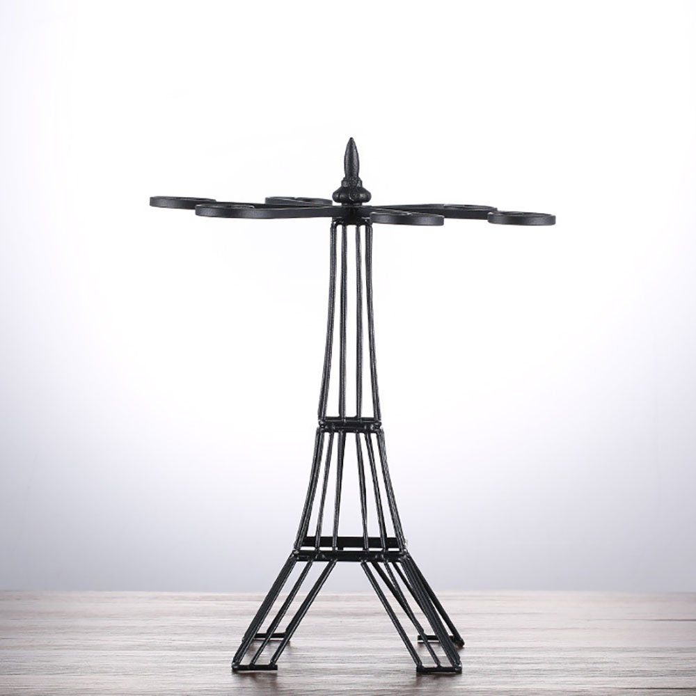 Aphollod Gläserhalter Eiffelturm Freistehender Weinglashalter aus Metall für 6 Gläser (1 St., 1-tlg), Weinglas Lagerung,Turm-Design,Eisen Halterung,nicht leicht zu rosten