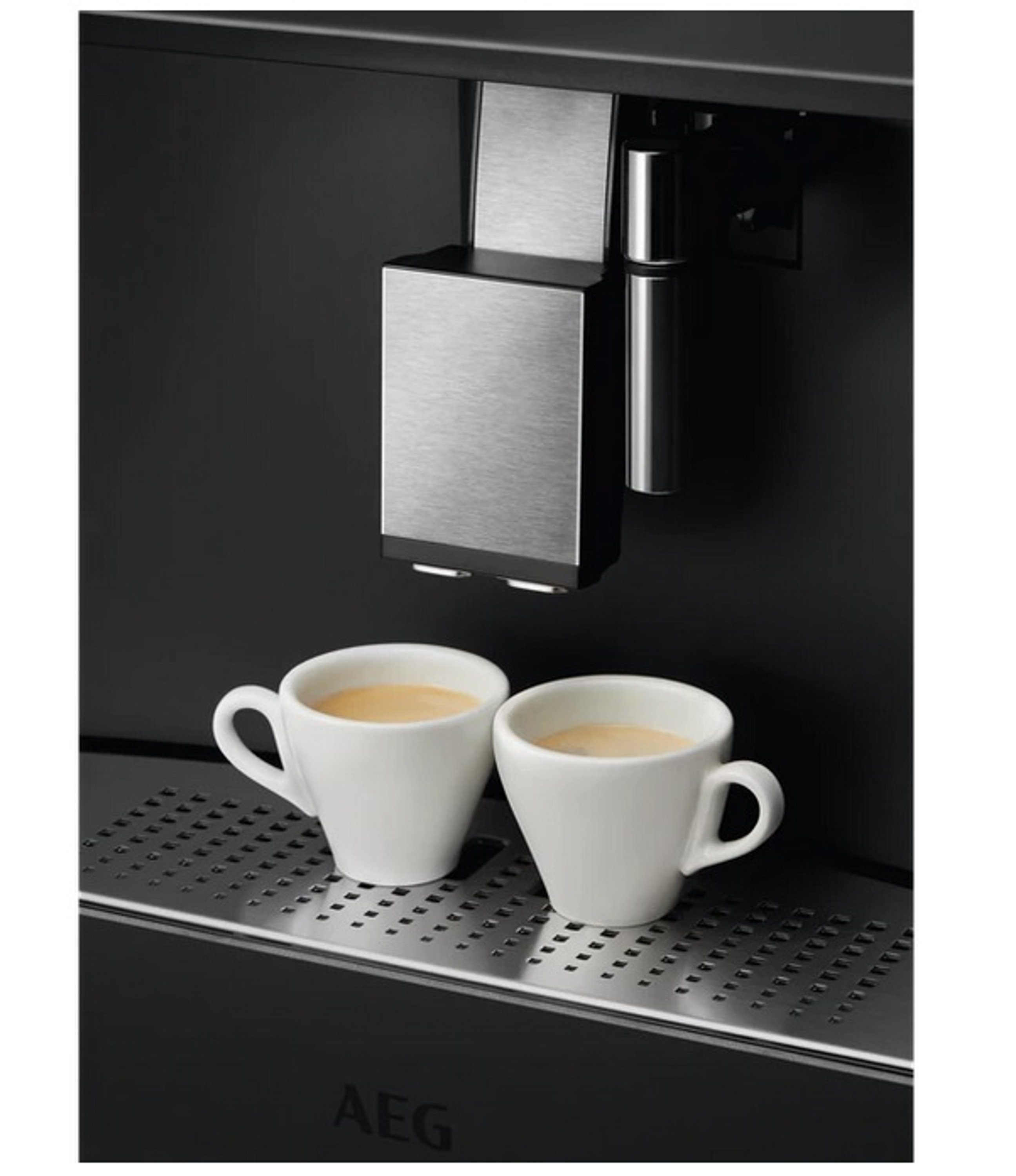 AEG Einbau-Kaffeevollautomat KKK994500M, Premium-Drehwähler mit Berührungssensor Antifinger Edelstahl-Beschichtung 2 Heizsysteme für eine optimale Brühtemperatur und Dampfausgabe
