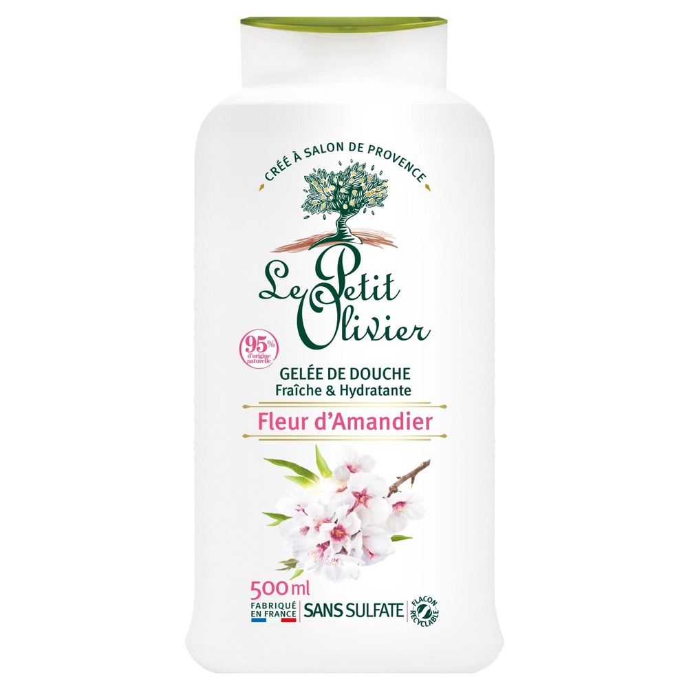 le petit olivier Gelée de Douche Fleur d'Amandier Gelée de Douche