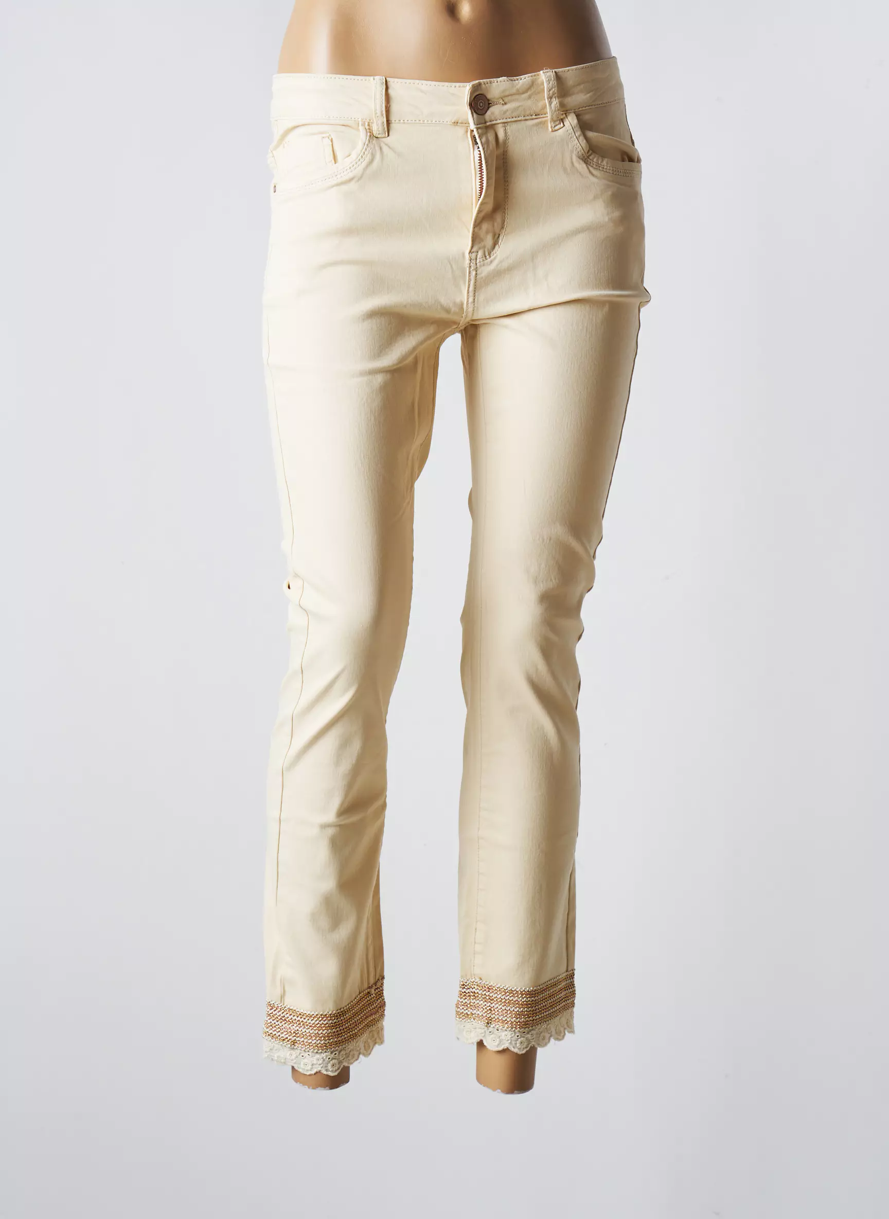 Nud Pantalon7 8 Femme couleur beige