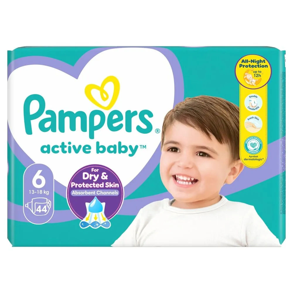 Pampers Active Baby Pieluchy Extra Large
