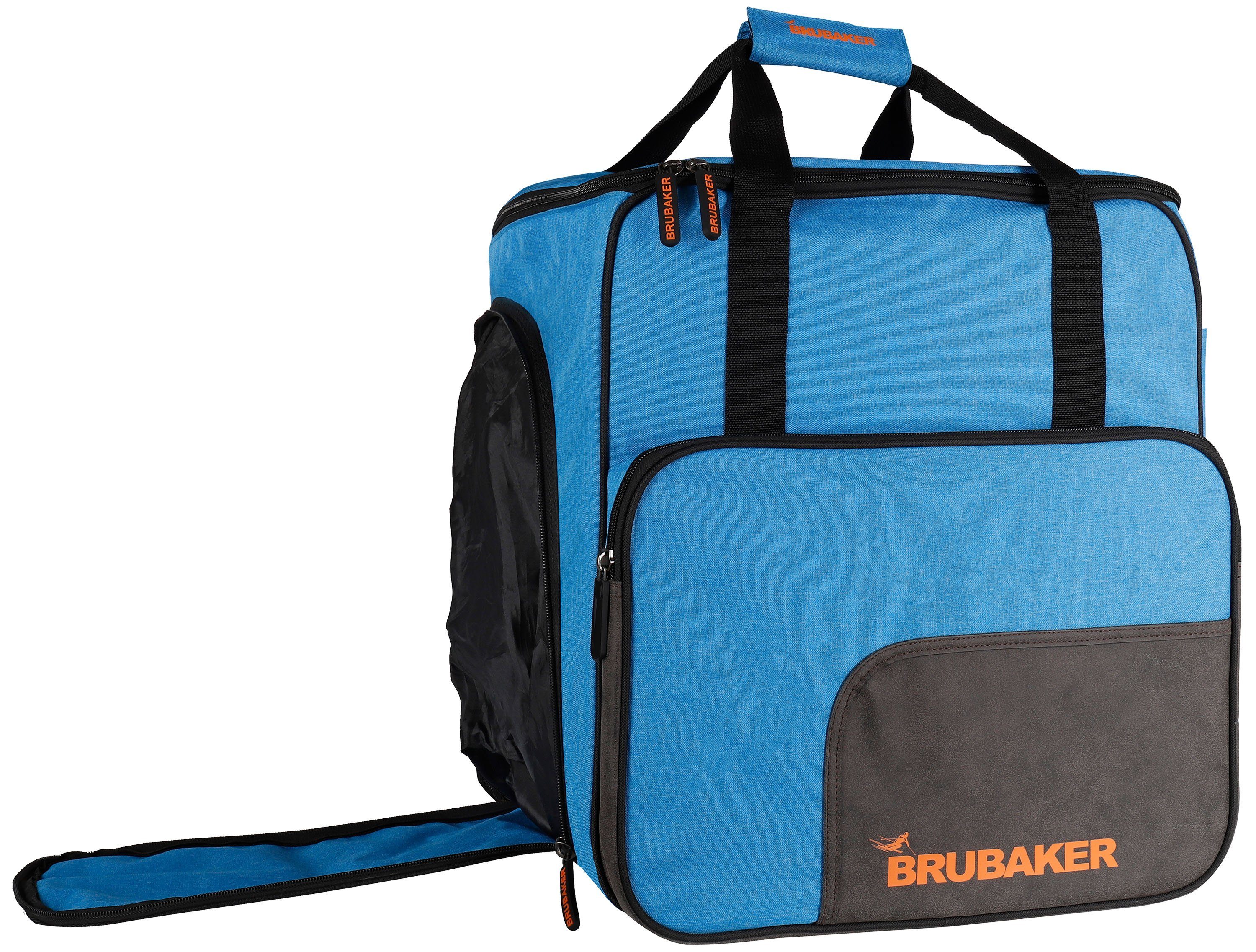BRUBAKER Sporttasche Skischuhtasche, Skitasche für Skistiefel (1-tlg., reißfest und nässeabweisend), Komfort Stiefeltasche mit Rucksackfunktion für Skischuhe, Helmtasche, Ski Rucksack Tasche