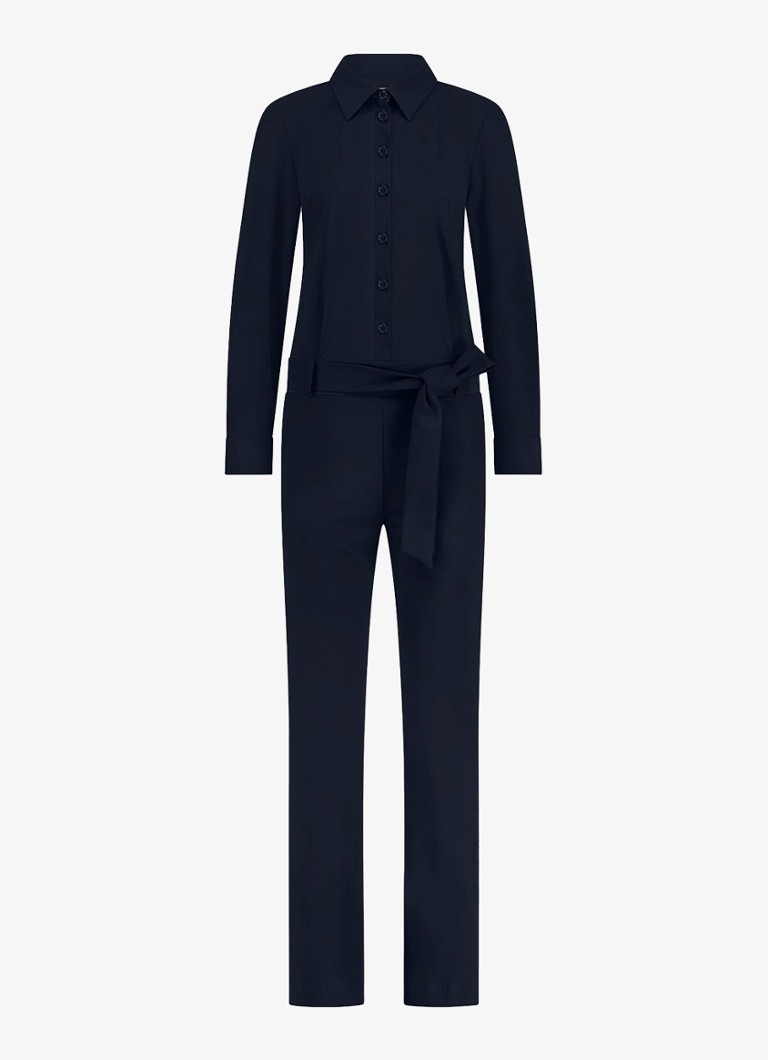 Studio Anneloes Angel straight fit jumpsuit with tie belt