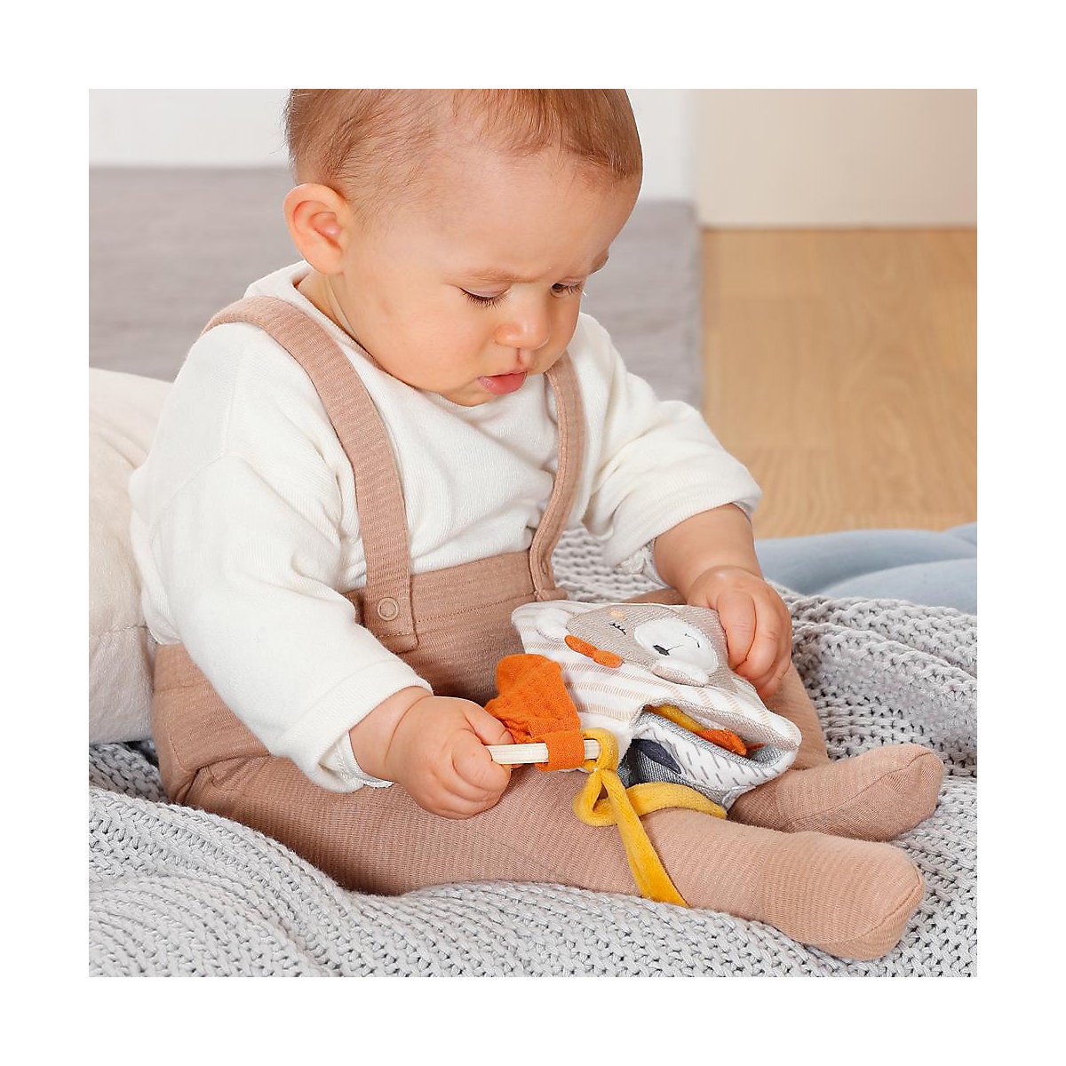 Stoffbuch Esel & Teddy NATUR