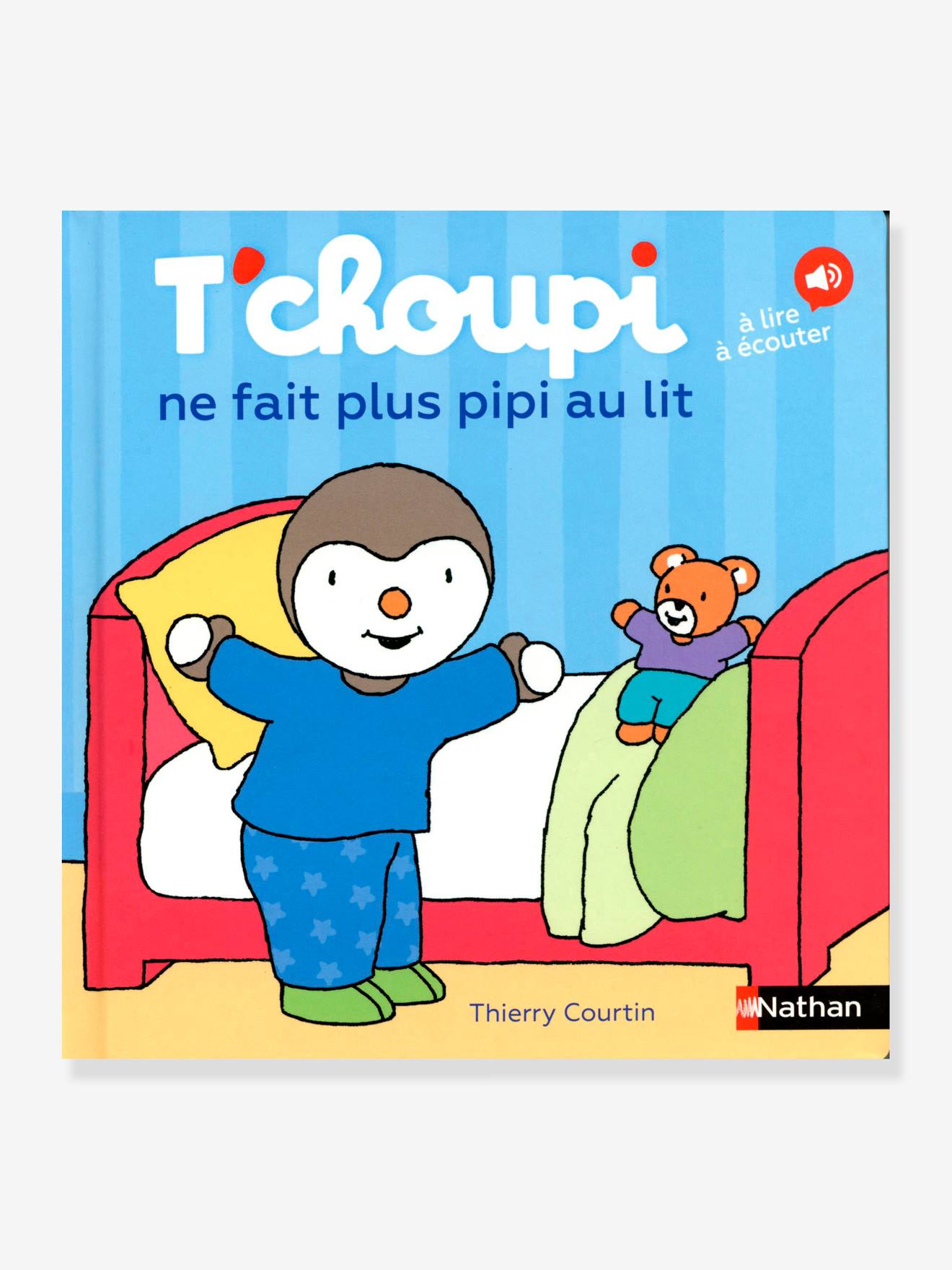 Livre T'choupi ne fait plus pipi au lit NATHAN multico