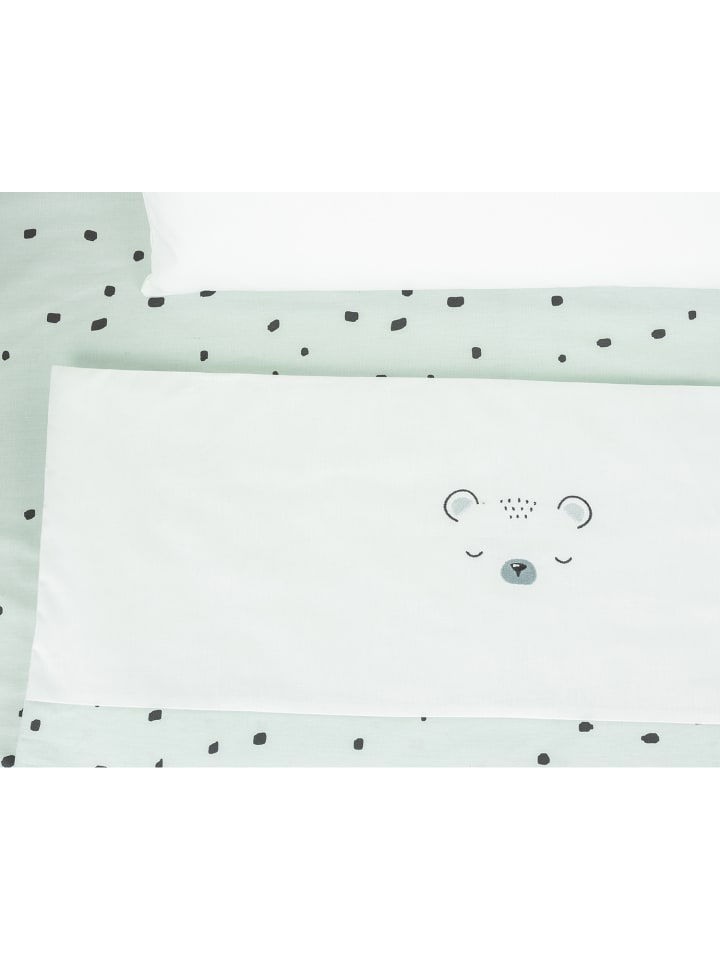 Kikkaboo Babybettwäsche Bear with me in grün günstig kaufen onesize