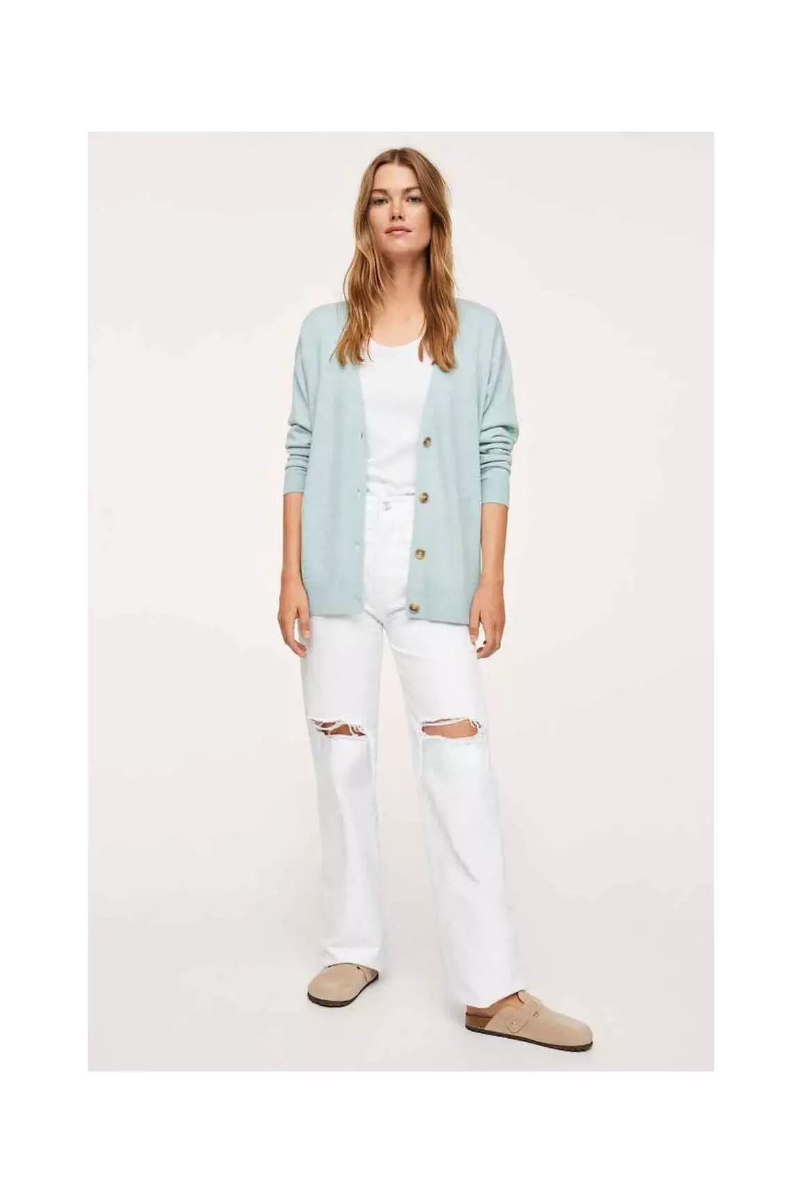Mango Cardigans Femme couleur vert