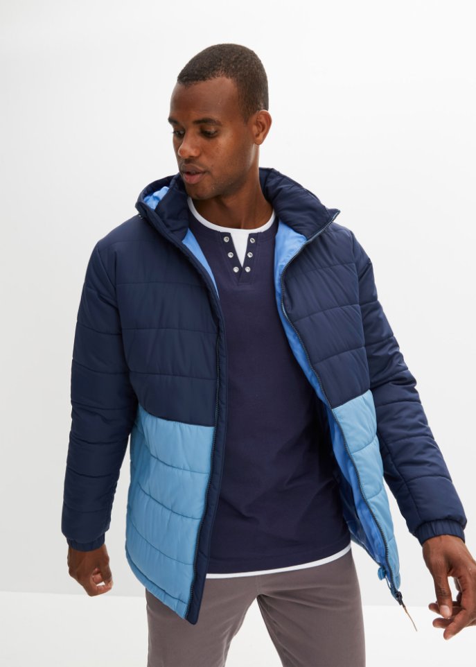 Steppjacke mit Kapuze aus recyceltem Polyester