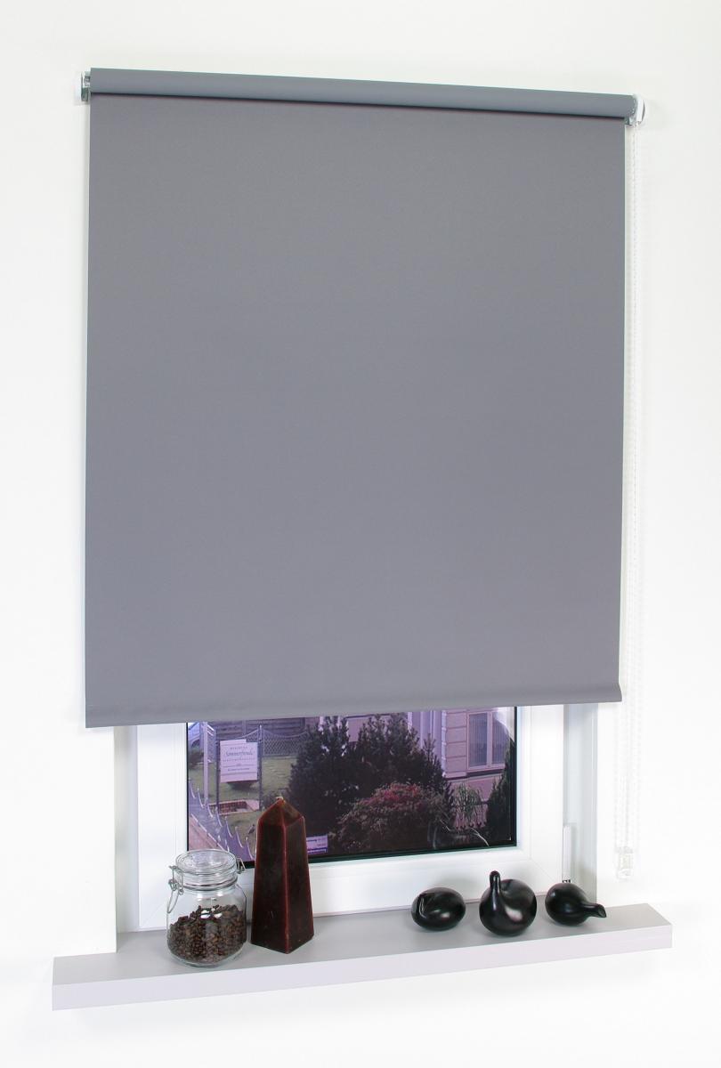 Bella Casa Seitenzugrollo 122 x 180 cm dunkelgrau