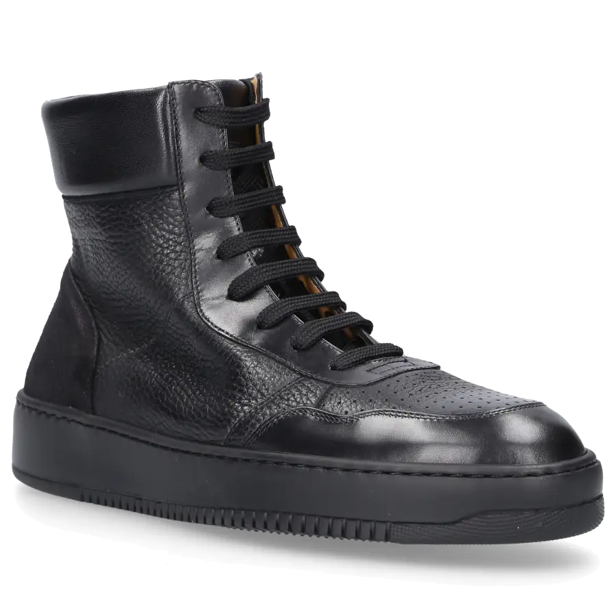 Truman's - Sneaker high 9435 Kalbsleder - schwarz