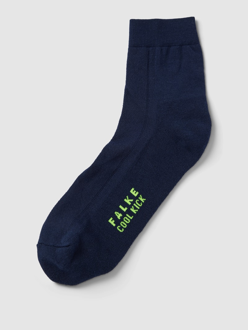 Socken mit elastischem Rippenbündchen Modell 'Cool Kick' in marineblau