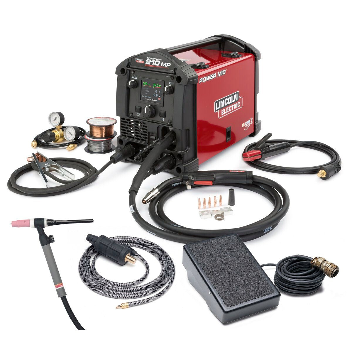 Máquina de solda multiprocesso POWER MIG 210 MP TIG One-Pak