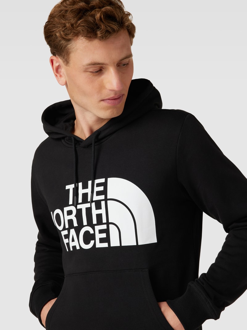 Hoodie mit Logo-Print Modell 'STANDARD' in schwarz