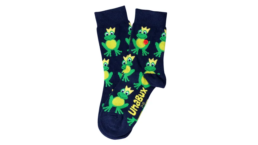 Unabux Kinder Socken Frosch navy