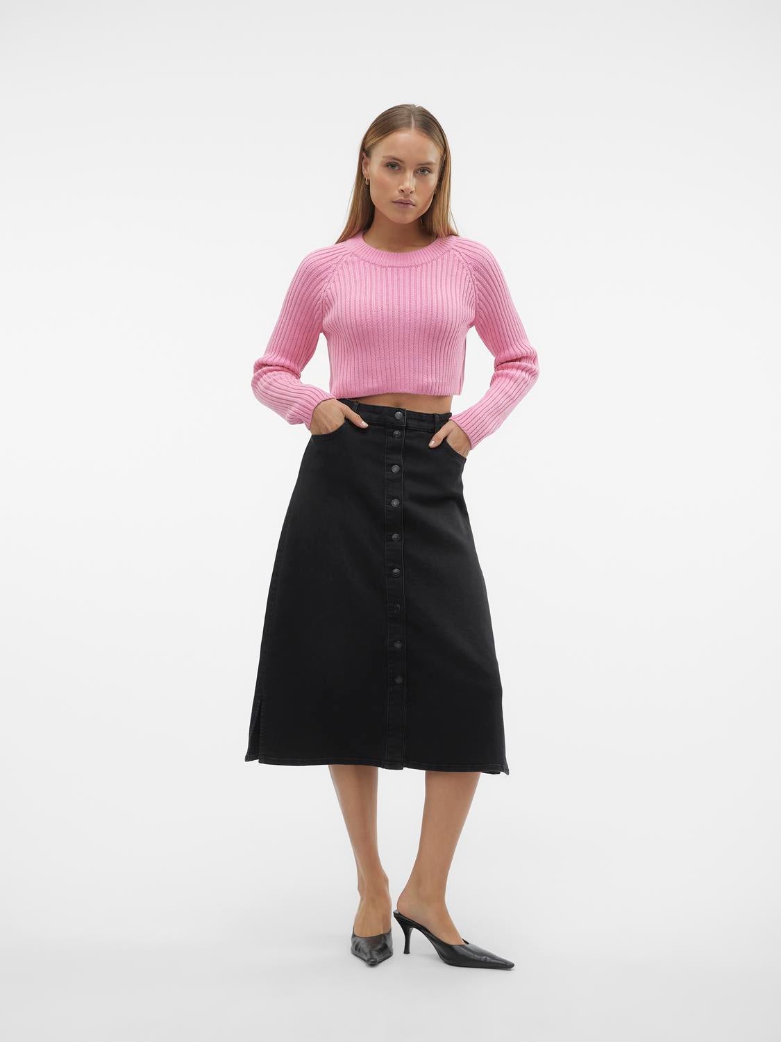 VMNELLY Hohe Taille Langer Rock
