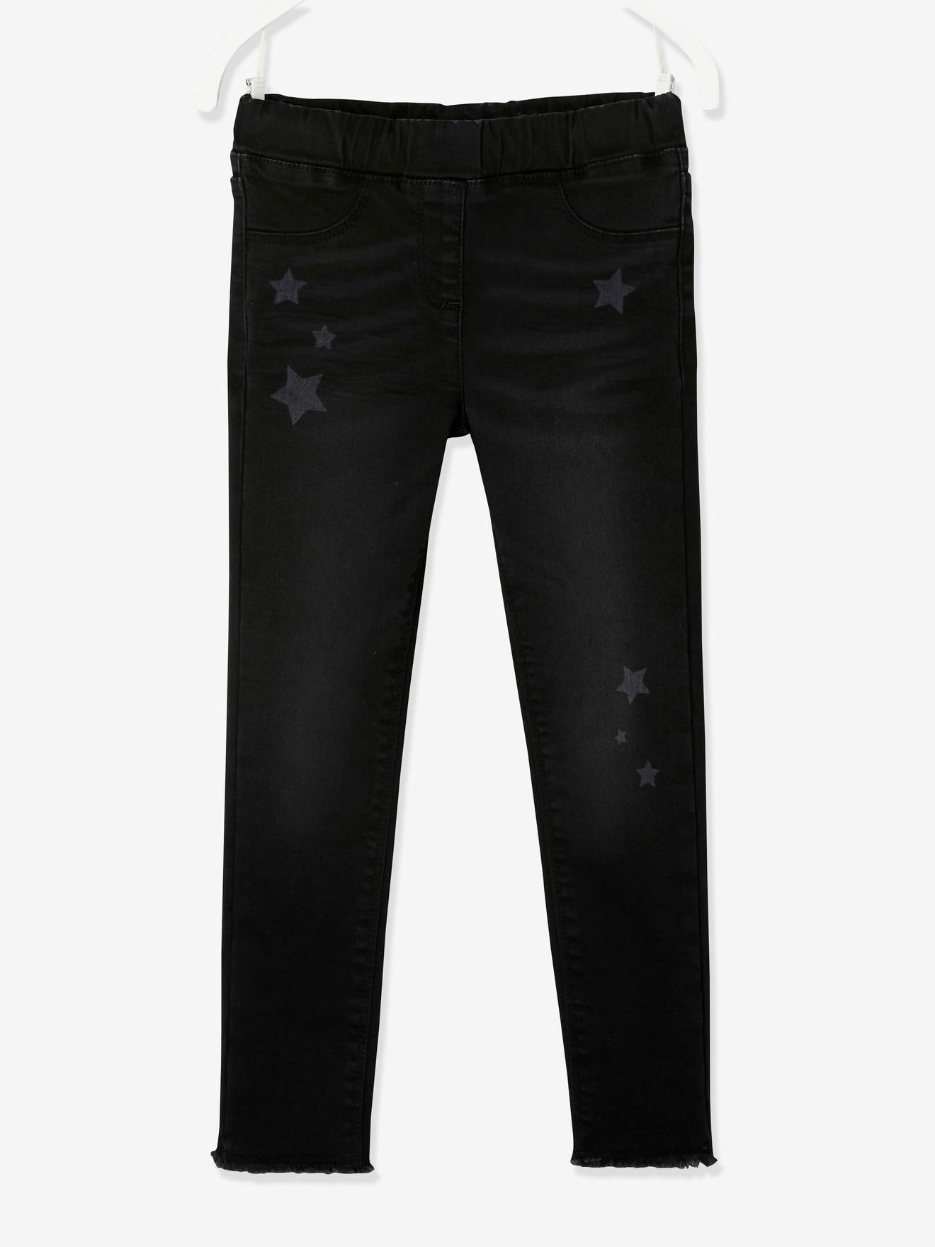 Tregging fantaisie motifs laser fille noir