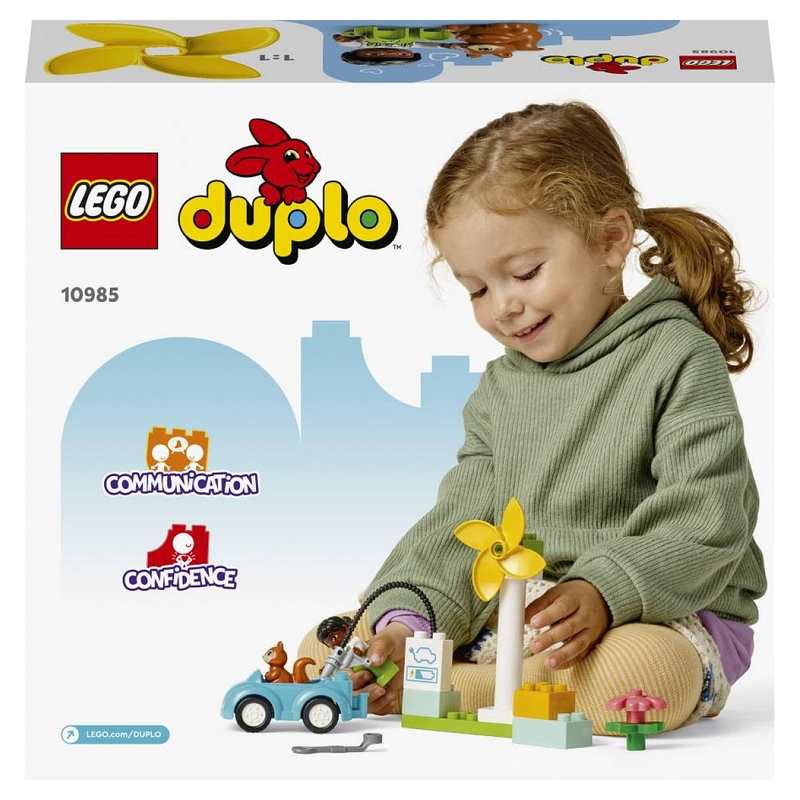 10985 L'éolienne et la voiture électrique LEGO Duplo