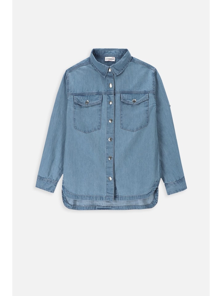Coccodrillo Jeanshemd mit langen Ärmeln  in blau günstig kaufen