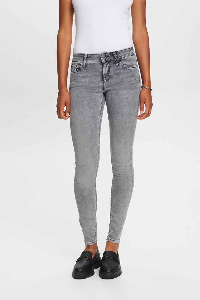 Skinny Jeans mit mittlerer Bundhöhe