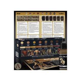 Wood and Leather Paint Set