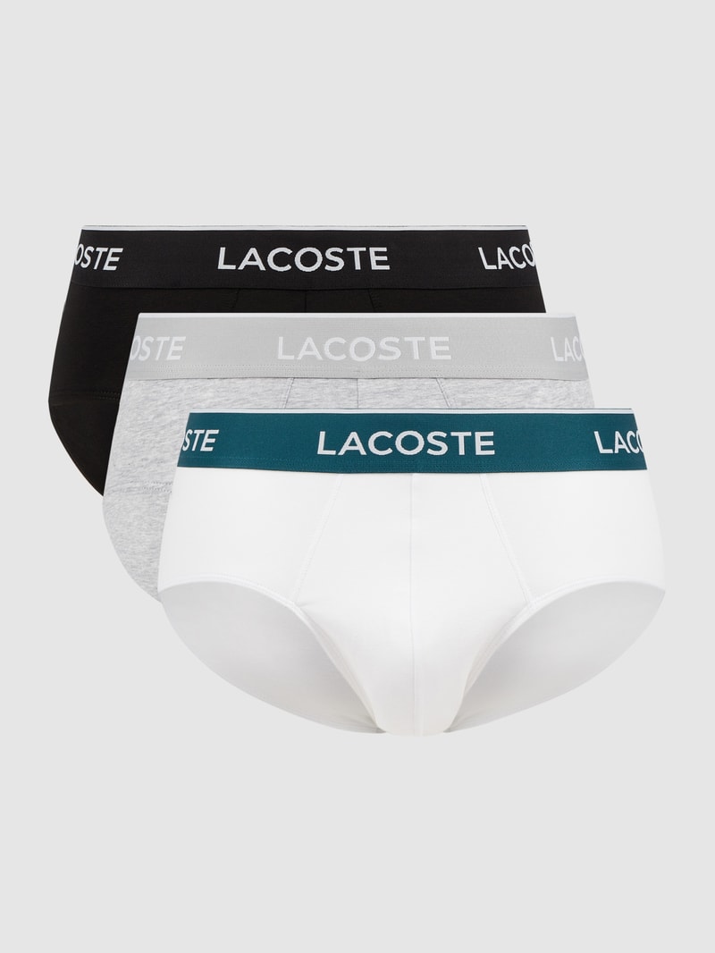 Slip mit Stretch-Anteil im 3er-Pack in weiß