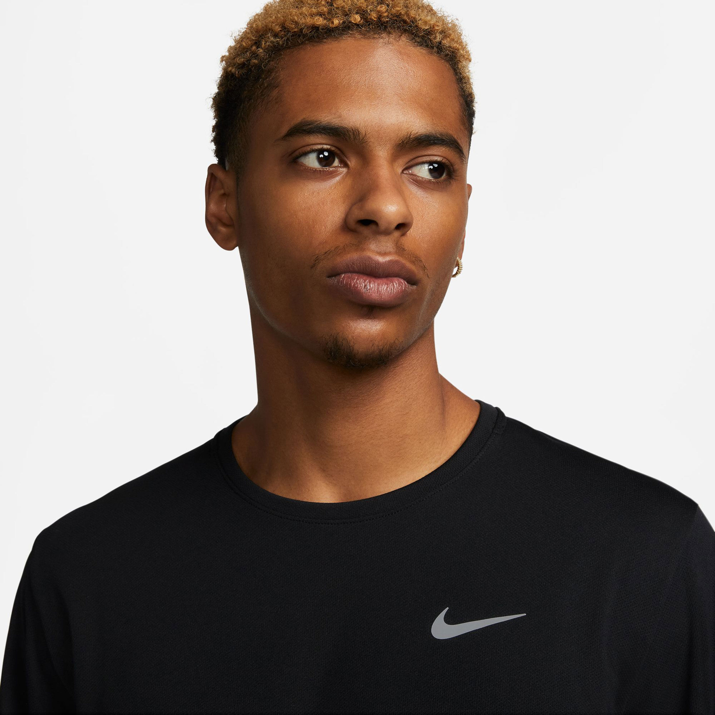Dri-Fit Miler Dri-Fit UV Miler Lauftop Herren - Schwarz