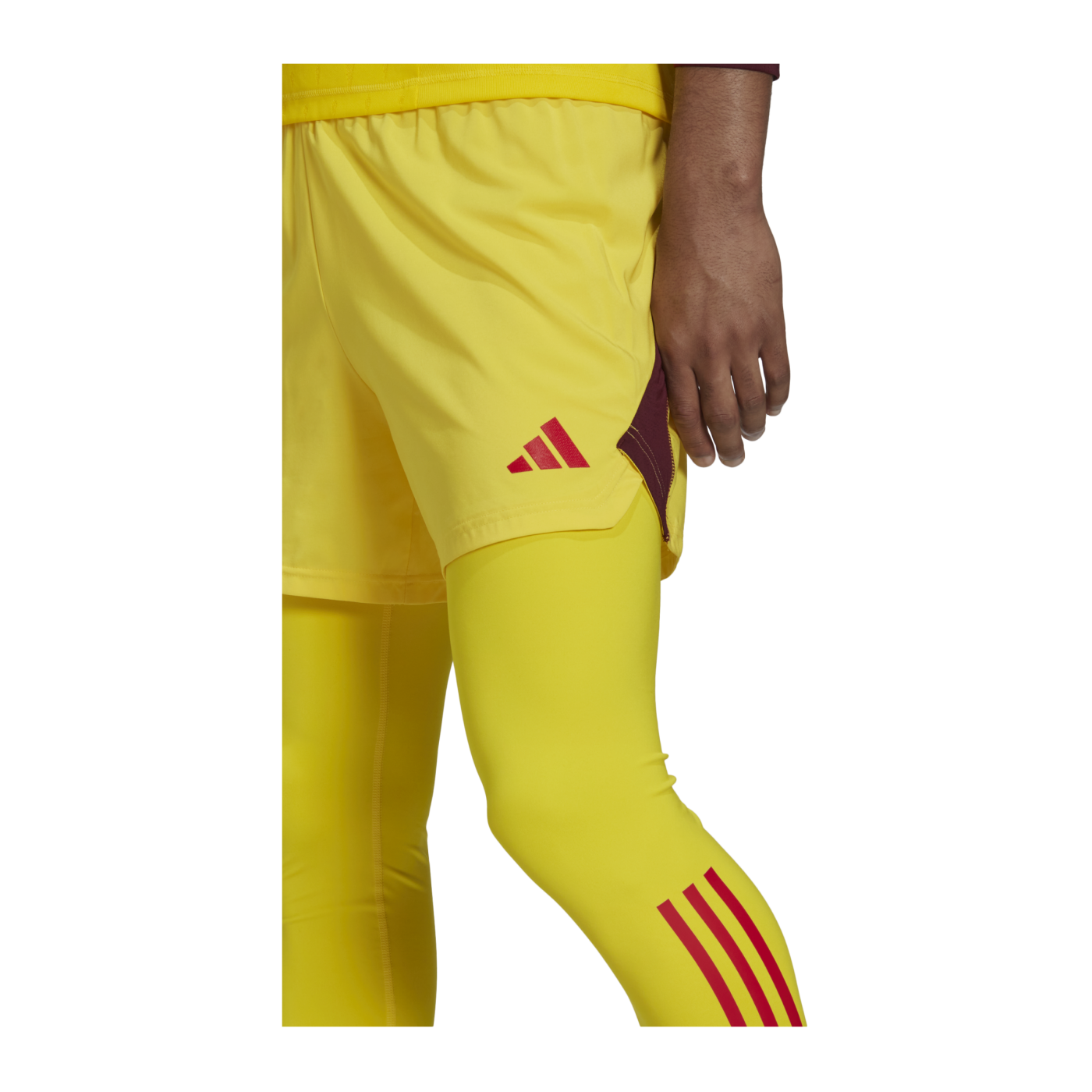 adidas Tiro 23 Pro Tight Torwarthose Gelb Rot