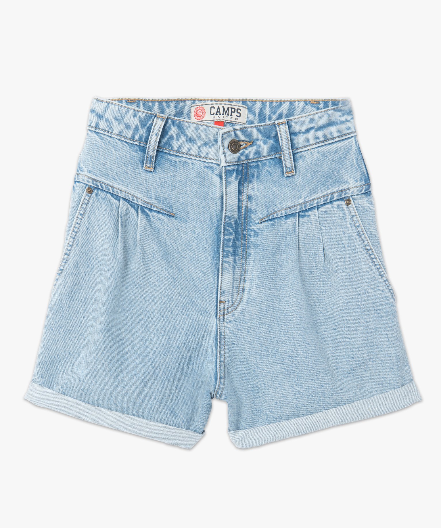 Short femme en jean taille haute – Camps United bleach | GEMO