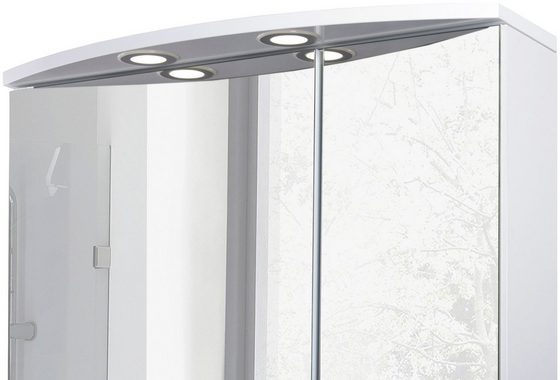 Schildmeyer Spiegelschrank Verona Breite 60 cm, 2-türig, 2 LED-Einbaustrahler, Schalter-/Steckdosenbox