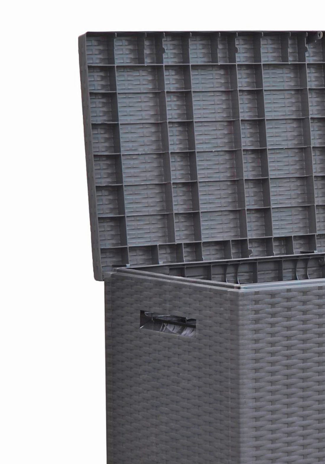 dynamic24 Auflagenbox, Auflagenbox Rattan Optik 120cm