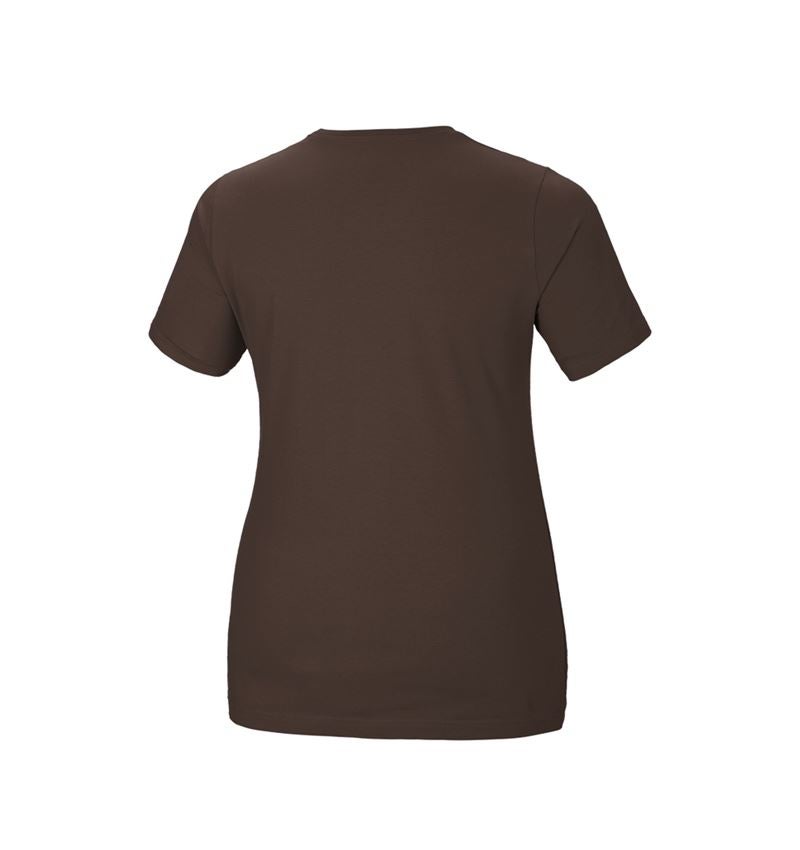 e.s. T-Shirt cotton stretch, Damen, plus fit