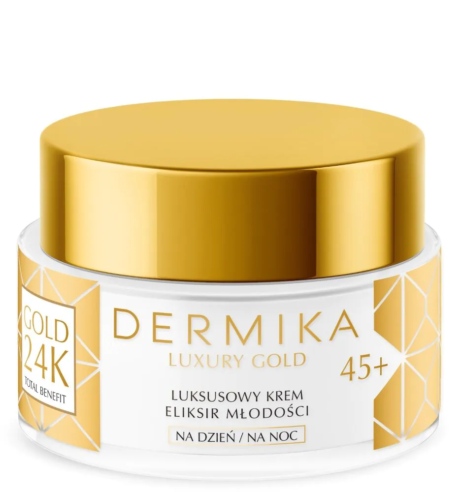 Dermika Luxury Gold 24k Luksuzna krema Elikris Młodości 45+ dan/noć