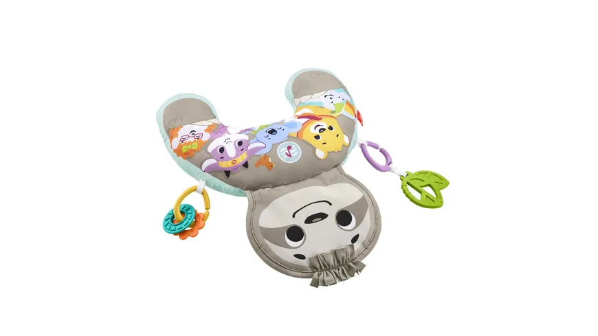 Fisher-Price Faultier-Spielkissen mit Vibration, Baby-Spielzeug ab 0 M