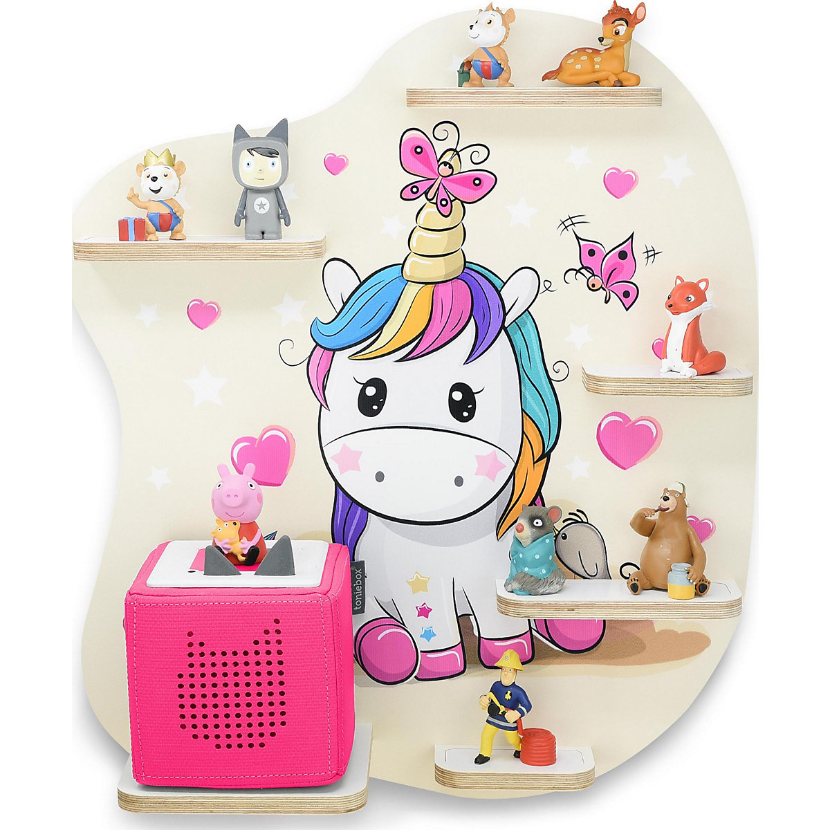 Regal für Musikbox Einhornliebe - geeignet für Toniebox