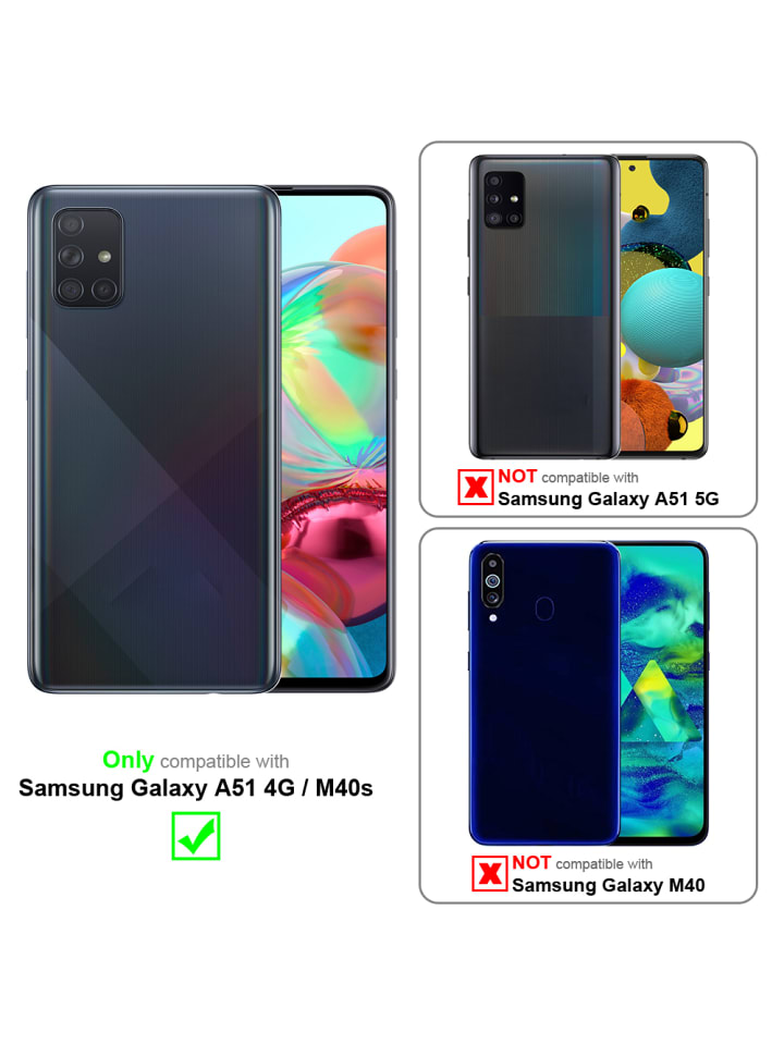 cadorabo Hülle für Samsung Galaxy A51 4G / M40s Glitter in Transparent mit Glitter günstig kaufen onesize