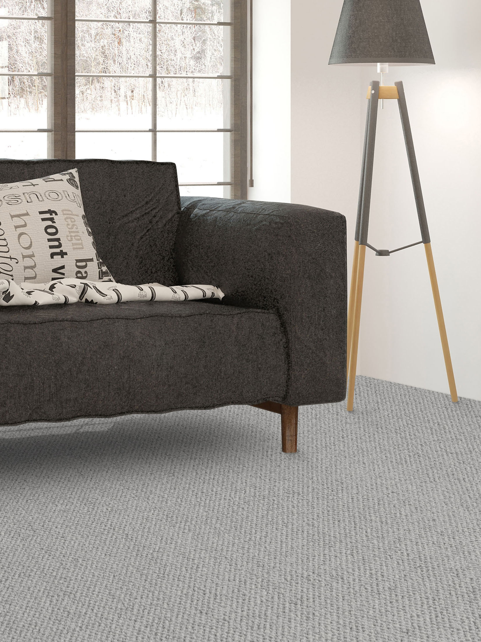 Viborg Woll-Teppichboden, Stone Grey