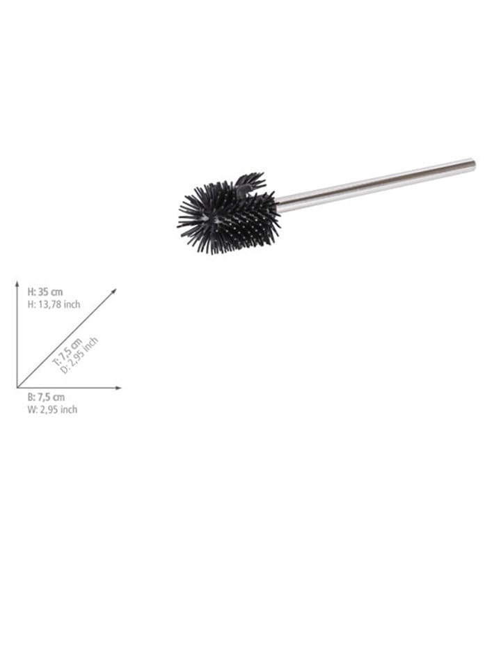 Wenko Silikon-WC-Bürste in Silber/ Schwarz in Schwarz - (H)35 cm günstig kaufen onesize