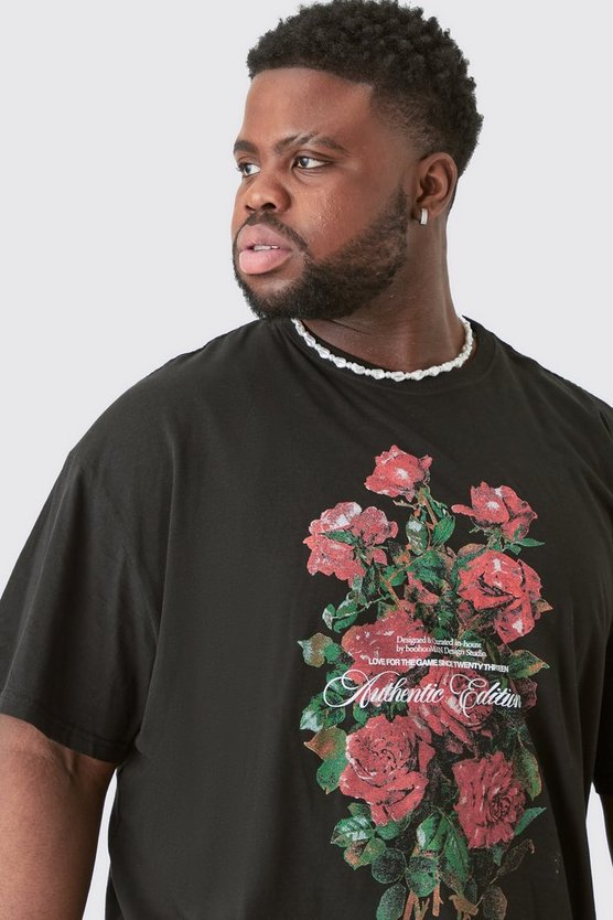 Plus florales T-Shirt