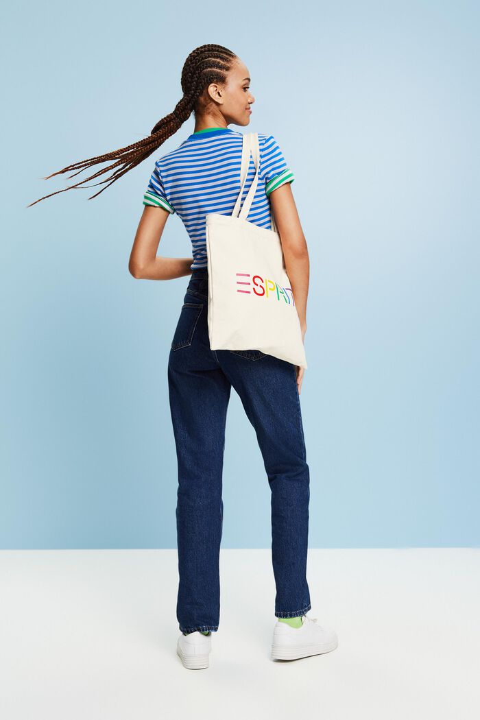 Jeans mit gerader Passform und hohem Bund