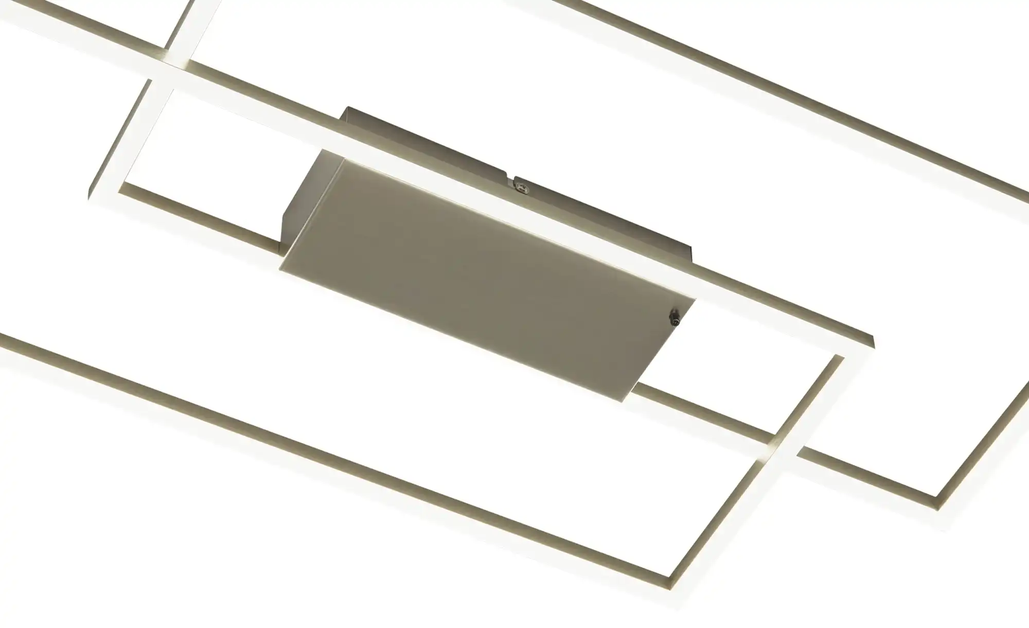 KHG LED-Deckenleuchte, 2-flammig, alufarben