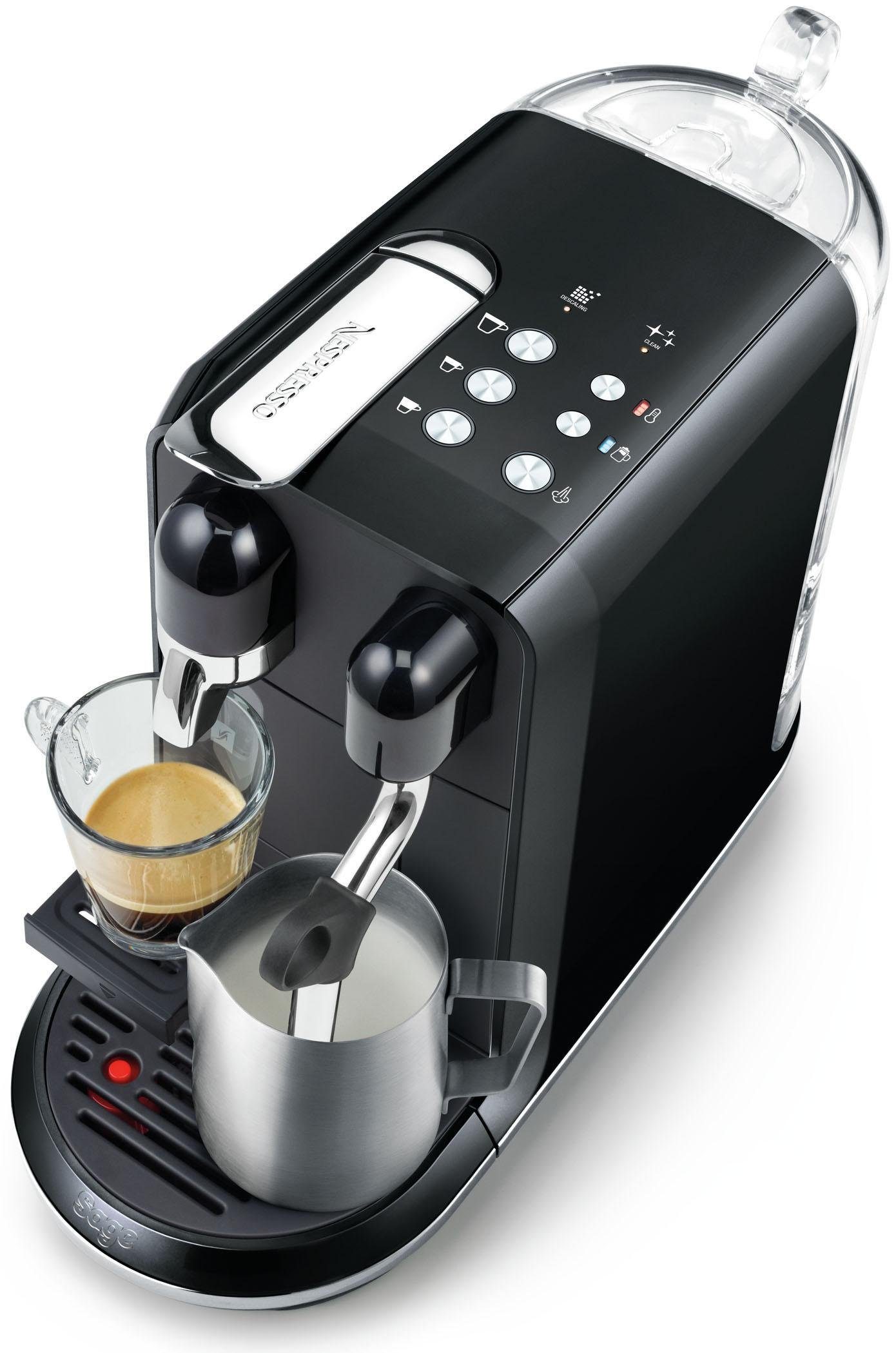Nespresso Kapselmaschine Creatista Uno SNE500 mit Edelstahl-Milchkanne, inkl. Willkommenspaket mit 14 Kapseln