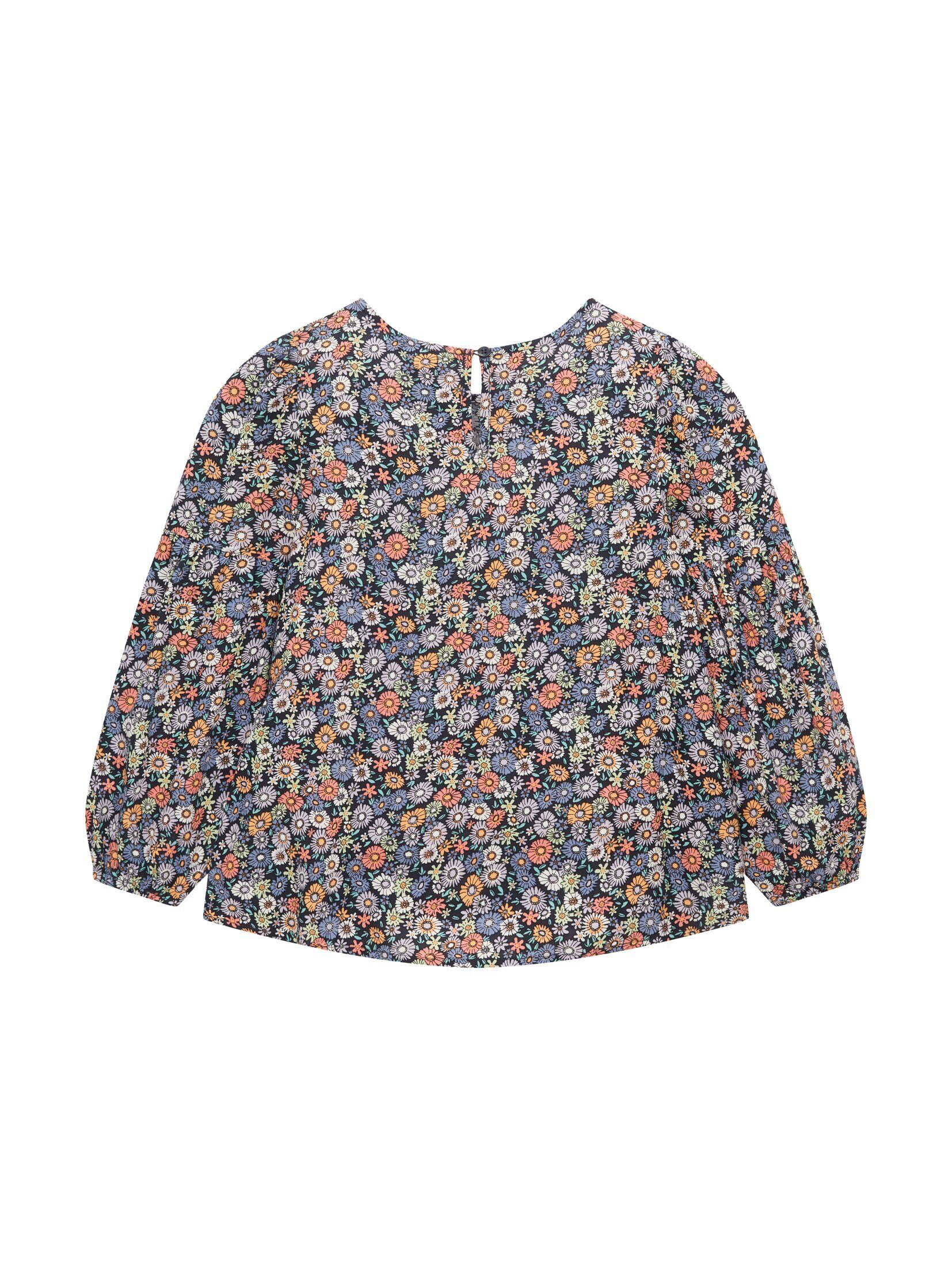TOM TAILOR Carmenbluse Gemusterte Bluse
