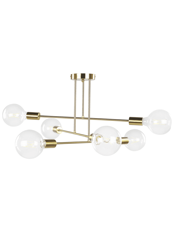 Beliani Deckenleuchten KIDANE in Messing - (W) 61 x (H) 33 x (L) 61 cm günstig kaufen onesize